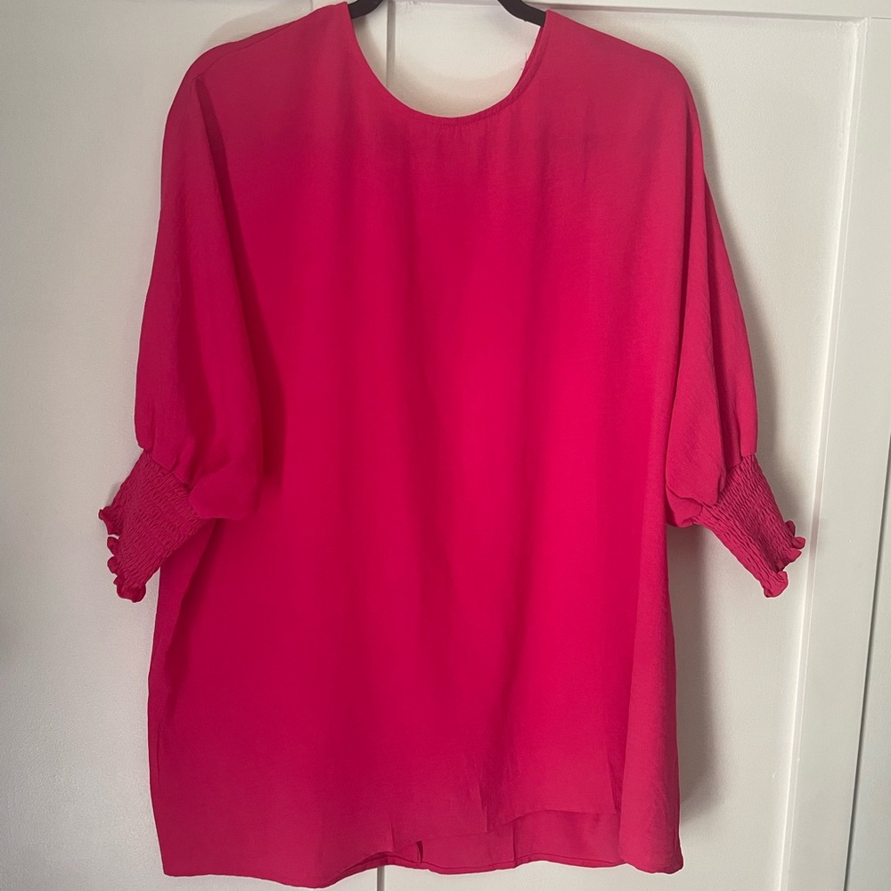 Dressy casual Hot Pink Women's Top